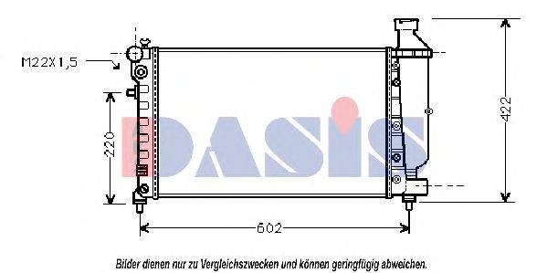 AKS DASIS 060810N Радіатор, охолодження двигуна