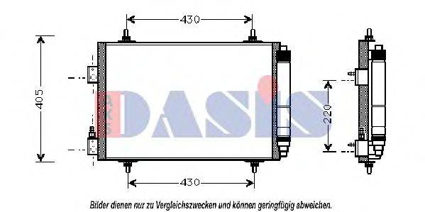 AKS DASIS 062001N Конденсатор, кондиціонер