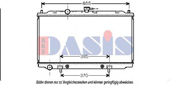 AKS DASIS 070083N Радіатор, охолодження двигуна