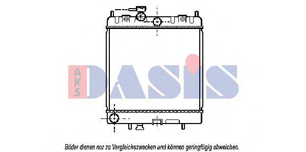 AKS DASIS 070430N Радіатор, охолодження двигуна