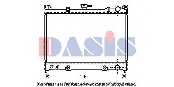 AKS DASIS 070570N Радіатор, охолодження двигуна