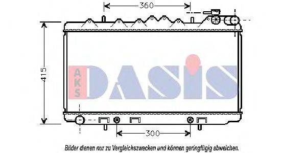 AKS DASIS 070670N Радіатор, охолодження двигуна