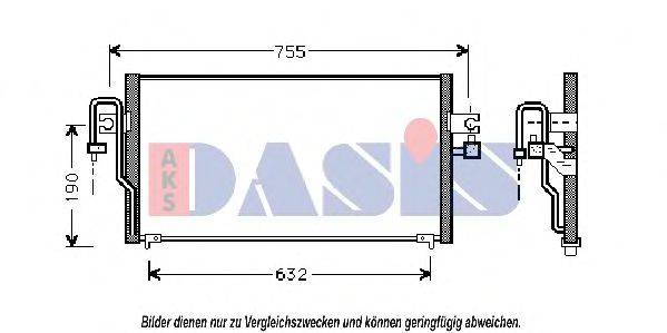 AKS DASIS 072190N Конденсатор, кондиціонер