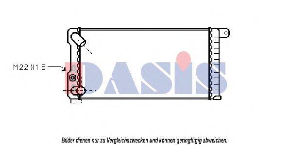 AKS DASIS 080480N Радіатор, охолодження двигуна