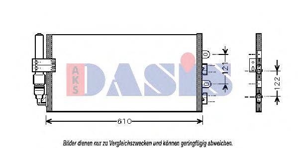 AKS DASIS 082036N Конденсатор, кондиціонер