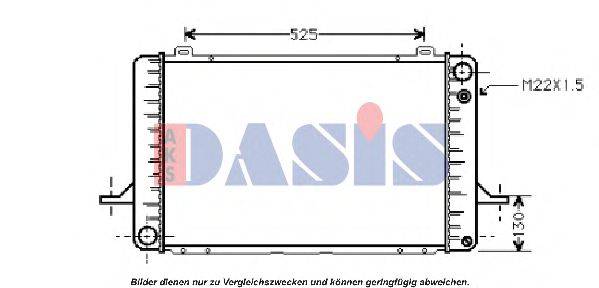 AKS DASIS 090420N Радіатор, охолодження двигуна