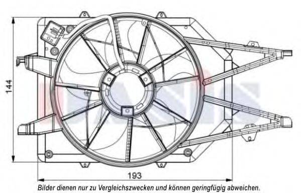 AKS DASIS 098056N Вентилятор, охолодження двигуна
