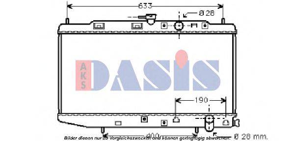 AKS DASIS 100321N Радіатор, охолодження двигуна