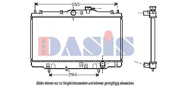 AKS DASIS 100560N Радіатор, охолодження двигуна