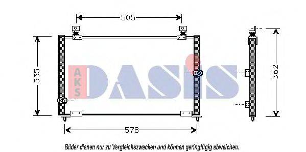 AKS DASIS 102000N Конденсатор, кондиціонер