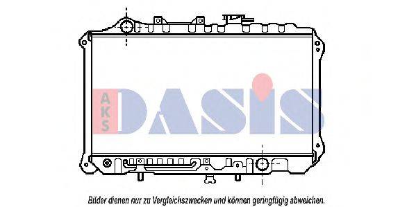 AKS DASIS 110018N Радіатор, охолодження двигуна