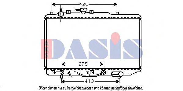 AKS DASIS 110047N Радіатор, охолодження двигуна