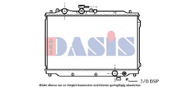 AKS DASIS 110270N Радіатор, охолодження двигуна