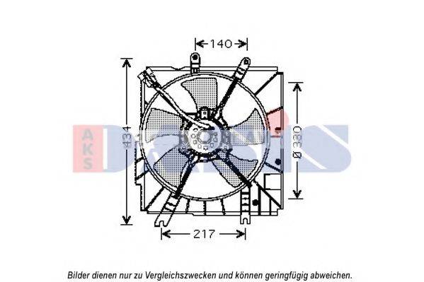 AKS DASIS 118003N Вентилятор, охолодження двигуна