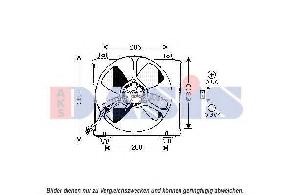 AKS DASIS 118017N Вентилятор, охолодження двигуна