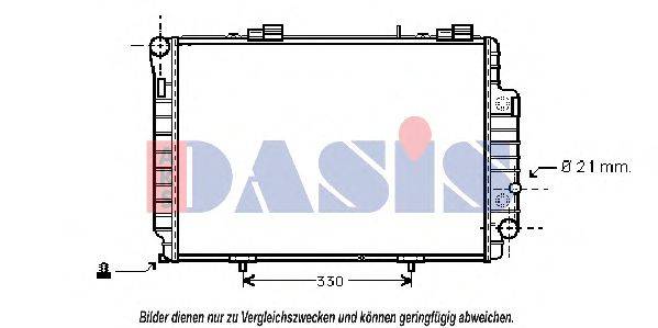 AKS DASIS 121150N Радіатор, охолодження двигуна