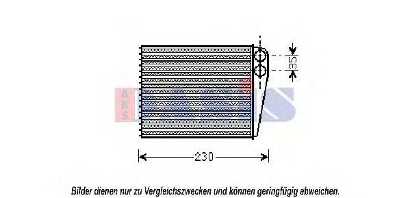 AKS DASIS 129018N Теплообмінник, опалення салону