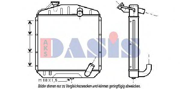 AKS DASIS 130009N Радіатор, охолодження двигуна