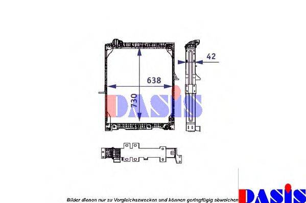 AKS DASIS 130150T Радіатор, охолодження двигуна