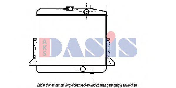 AKS DASIS 130390N Радіатор, охолодження двигуна