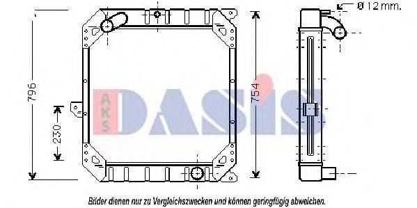 AKS DASIS 131350N Радіатор, охолодження двигуна