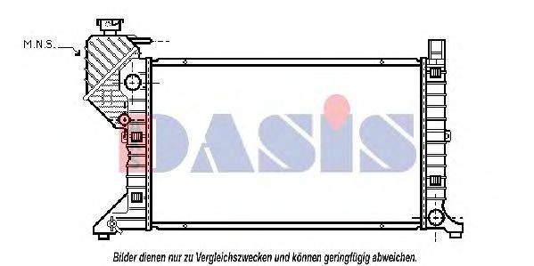 AKS DASIS 132310N Радіатор, охолодження двигуна