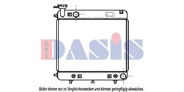 AKS DASIS 132460T Радіатор, охолодження двигуна