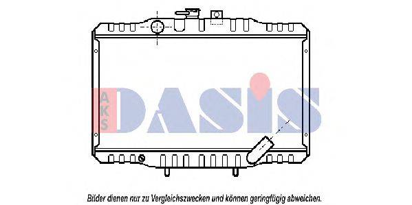 AKS DASIS 140340N Радіатор, охолодження двигуна