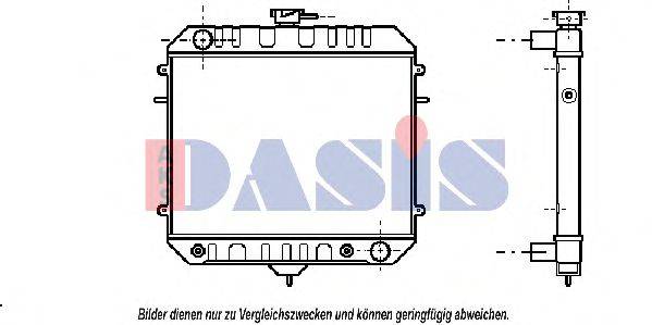 AKS DASIS 150038N Радіатор, охолодження двигуна