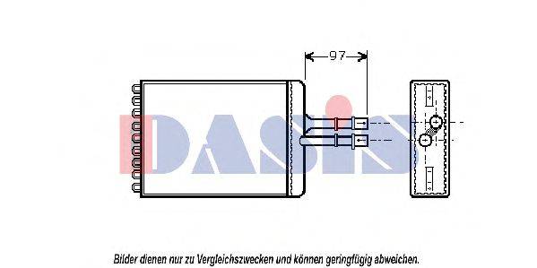 AKS DASIS 159060N Теплообмінник, опалення салону