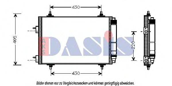 AKS DASIS 162003N Конденсатор, кондиціонер