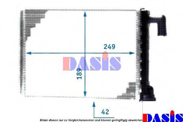 AKS DASIS 189090N Теплообмінник, опалення салону