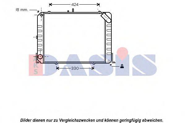 AKS DASIS 210188N Радіатор, охолодження двигуна