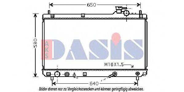 AKS DASIS 210198N Радіатор, охолодження двигуна