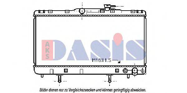 AKS DASIS 210710N Радіатор, охолодження двигуна