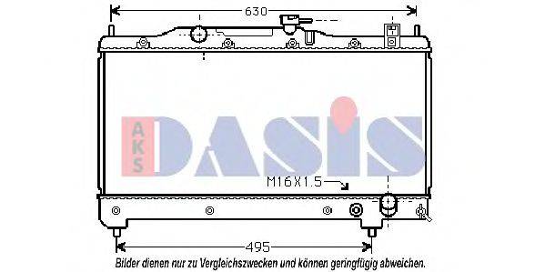 AKS DASIS 211230N Радіатор, охолодження двигуна