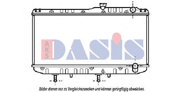 AKS DASIS 211740N Радіатор, охолодження двигуна