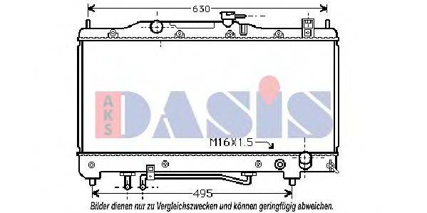 AKS DASIS 211990N Радіатор, охолодження двигуна