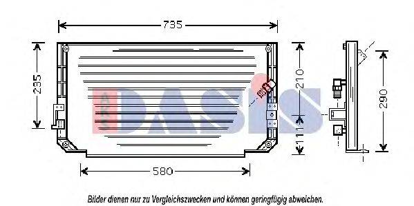 AKS DASIS 212023N Конденсатор, кондиціонер