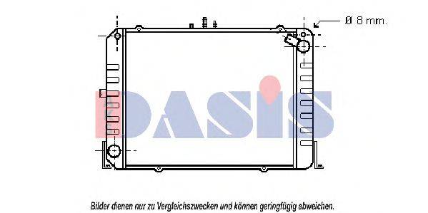 AKS DASIS 213360N Радіатор, охолодження двигуна