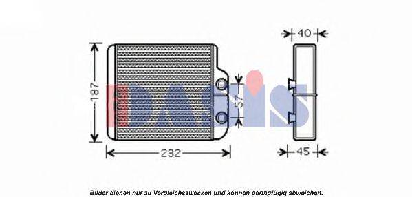 AKS DASIS 219001N Теплообмінник, опалення салону