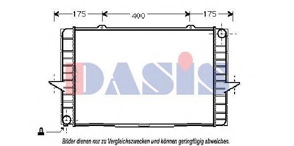 AKS DASIS 220510N Радіатор, охолодження двигуна