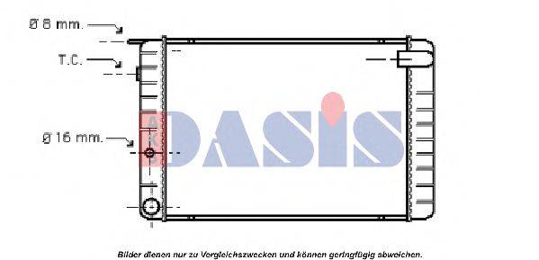 AKS DASIS 220680N Радіатор, охолодження двигуна