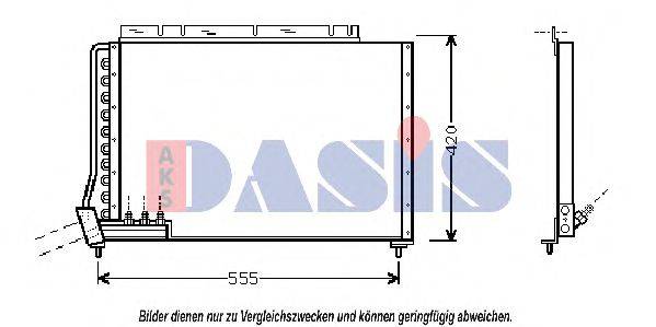 AKS DASIS 222260N Конденсатор, кондиціонер