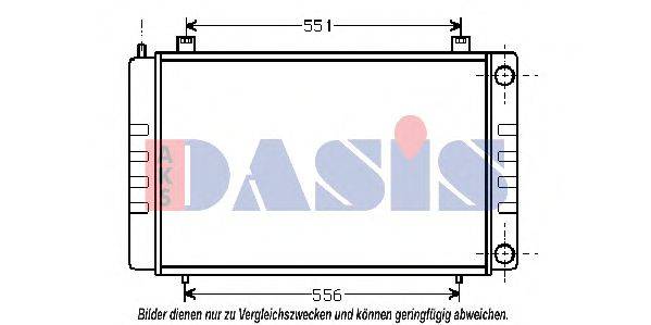 AKS DASIS 4001802 Радіатор, охолодження двигуна