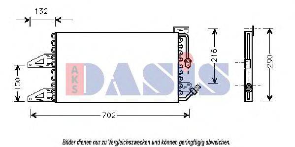 AKS DASIS 302180N Конденсатор, кондиціонер