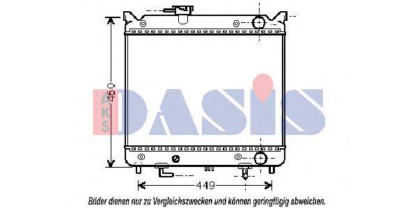 AKS DASIS 320022N Радіатор, охолодження двигуна