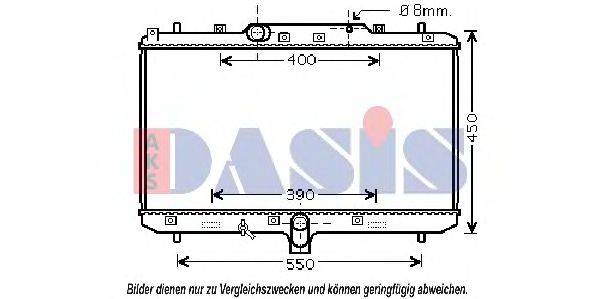 AKS DASIS 320034N Радіатор, охолодження двигуна