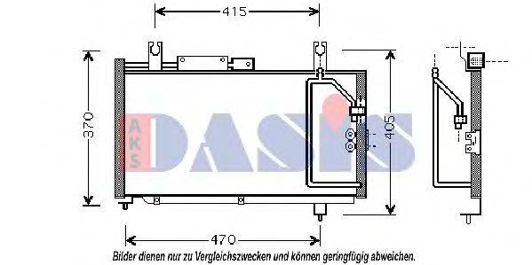 AKS DASIS 322012N Конденсатор, кондиціонер