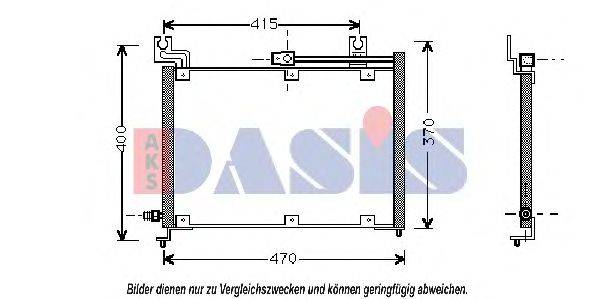 AKS DASIS 322040N Конденсатор, кондиціонер